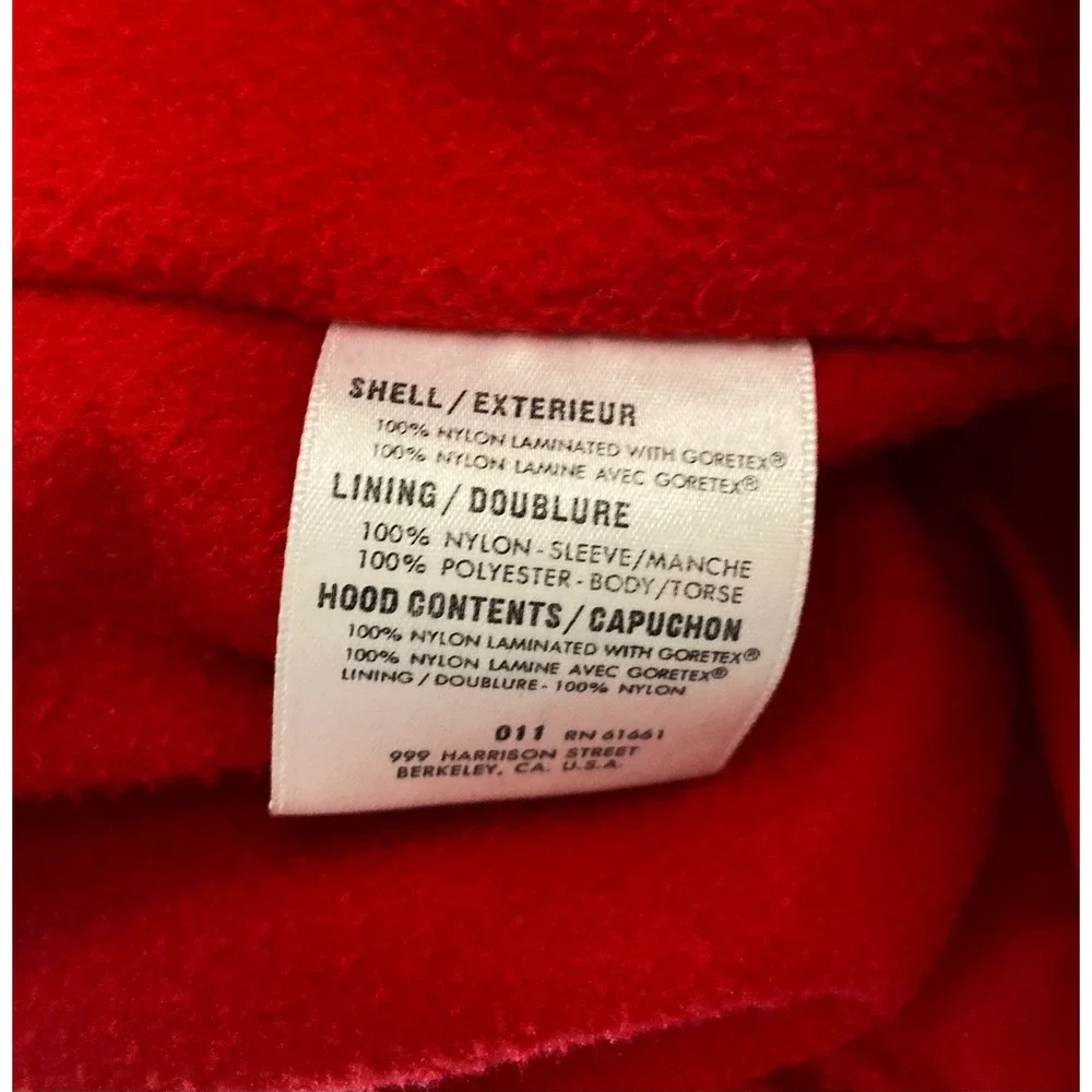 Vintage North Face Extreme Gore-Tex Jacket Mens L Navy Red Made in USA Hooded